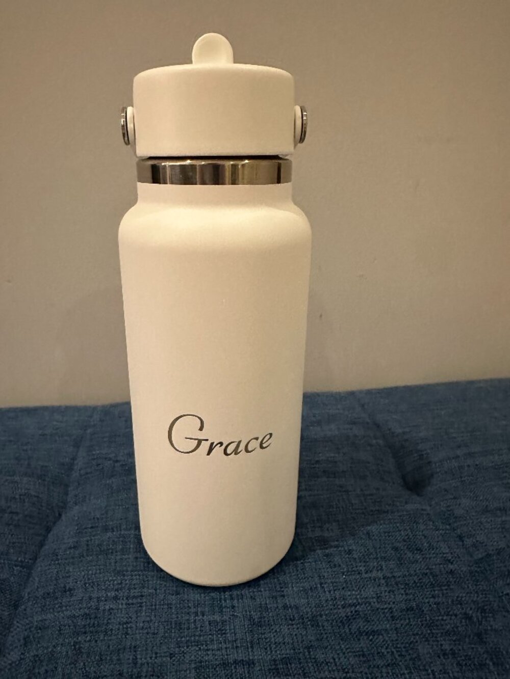 Hydroflask 32 oz Wide Mouth with Flex Straw Cap - "Grace" - NWOT